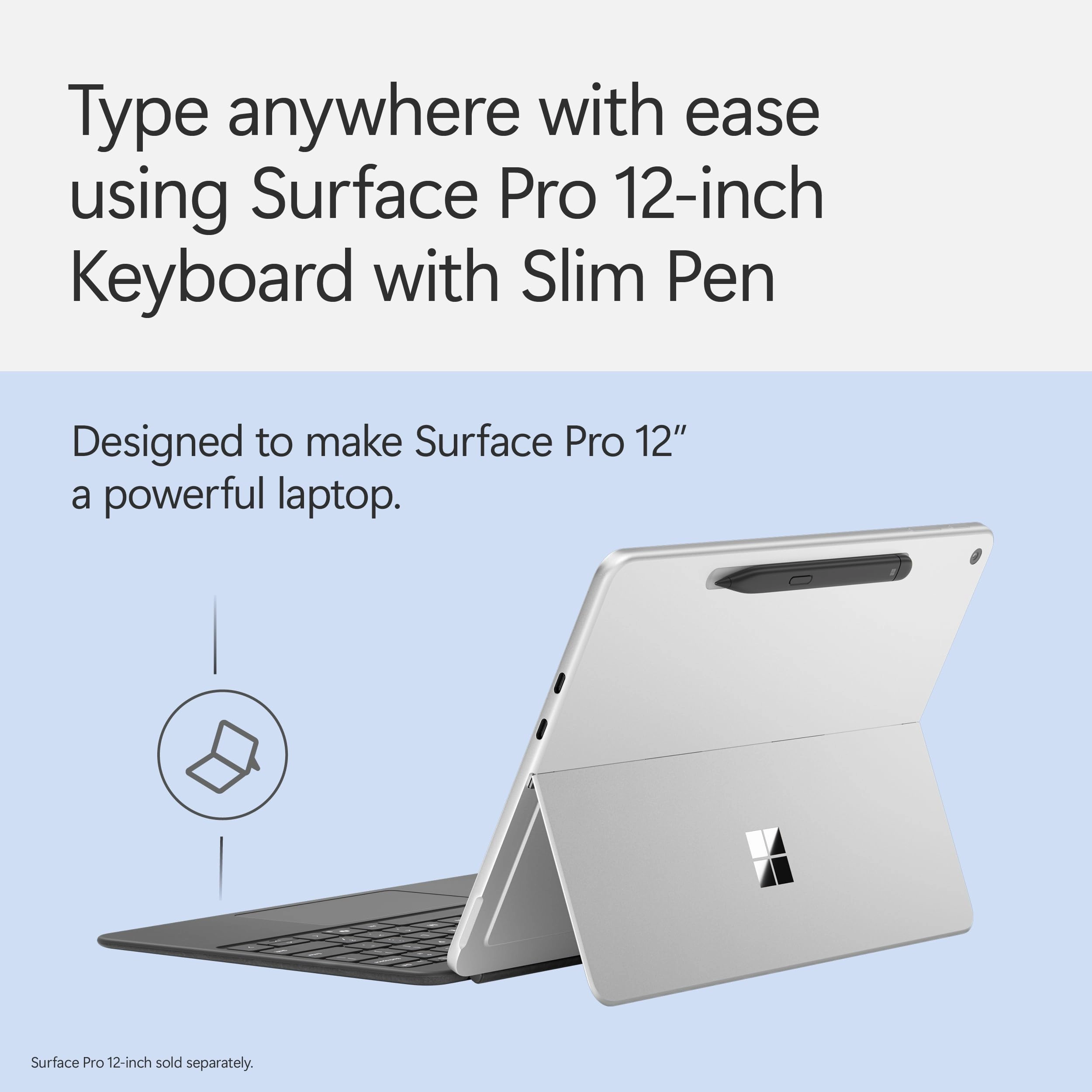 Surface Pro Keyboard - QWERTY Wired + Slim Pen 2