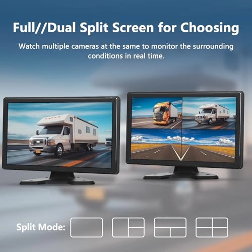 4 Channel Backup Camera System - Nightvision Wired 1080p