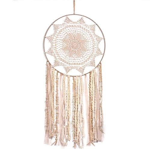 Dreamcatcher - Siderosphere, feathers, lines, wood beads.