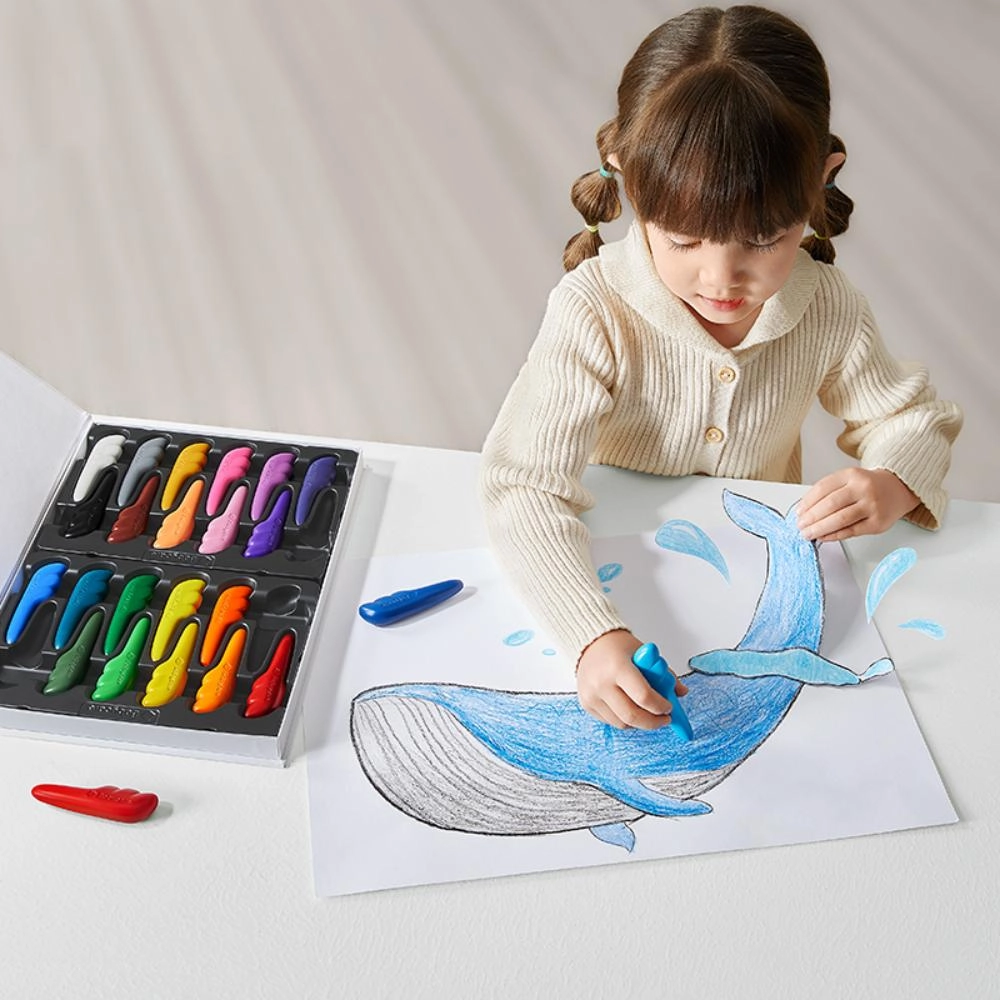 No Dirty Feather Crayons - 12 Pcs