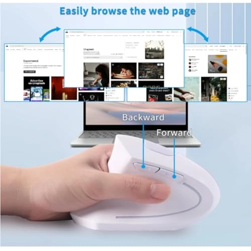 Left Handed Vertical Ergonomic Mouse - USB