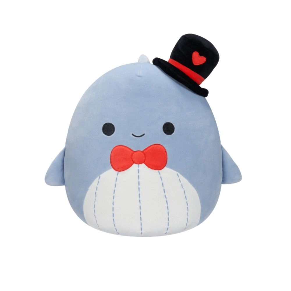 Squishmallows Samir the Whale 18.75 cm Plush - Gray
