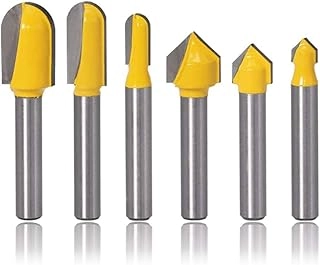 Mesee V-Groove Router Bit - 1/4 Inch 6Pcs