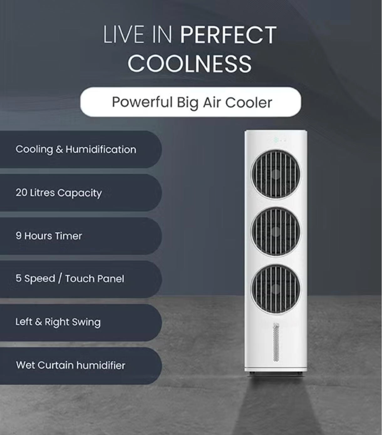 Portable Evaporative Air Cooler - 20L
