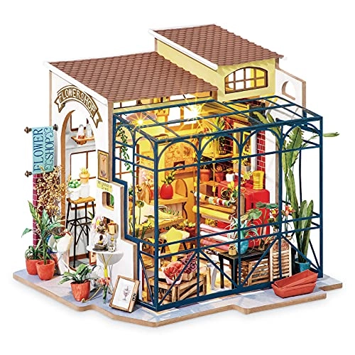 DIY Miniatures Dollhouse Kit - Emily's Florist 1/24