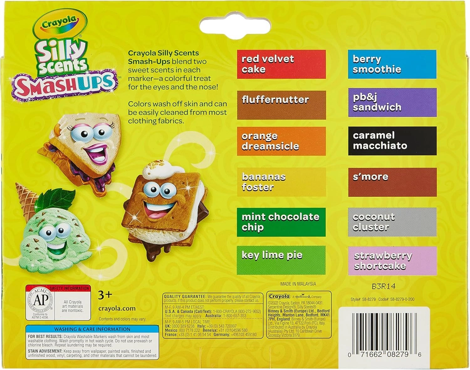 Silly Scents Smash Ups - Multi Colour Wedge Tip