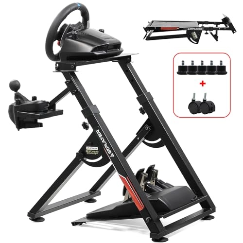 GTPLAYER Sim Racing Wheel Stand Holder, Mount - G25/G27/G29/G920/G923/T330TS