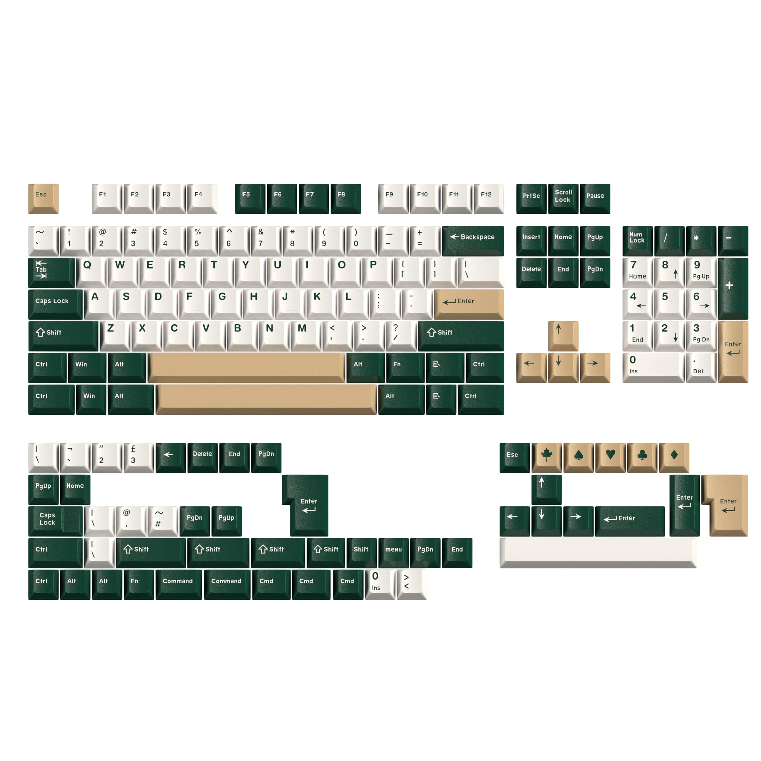 142 Key Cherry Profile Keycap Set - PBT Translucent Characters