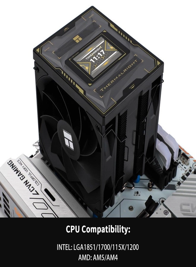 Burst Assassin 120 Vision - IPS 2.4-inch Square Rotatable Display 120mm Forward and Reverse Fan Design