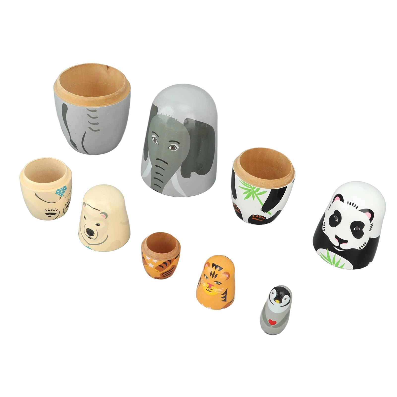 OUCRIY Animal Nesting Dolls - 5 Layers Handmade