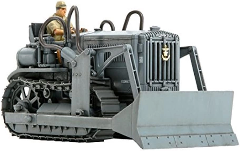Tamiya Komatsu G40 Bulldozer with Driver Figure Model Kit (TM32565) - 1:48