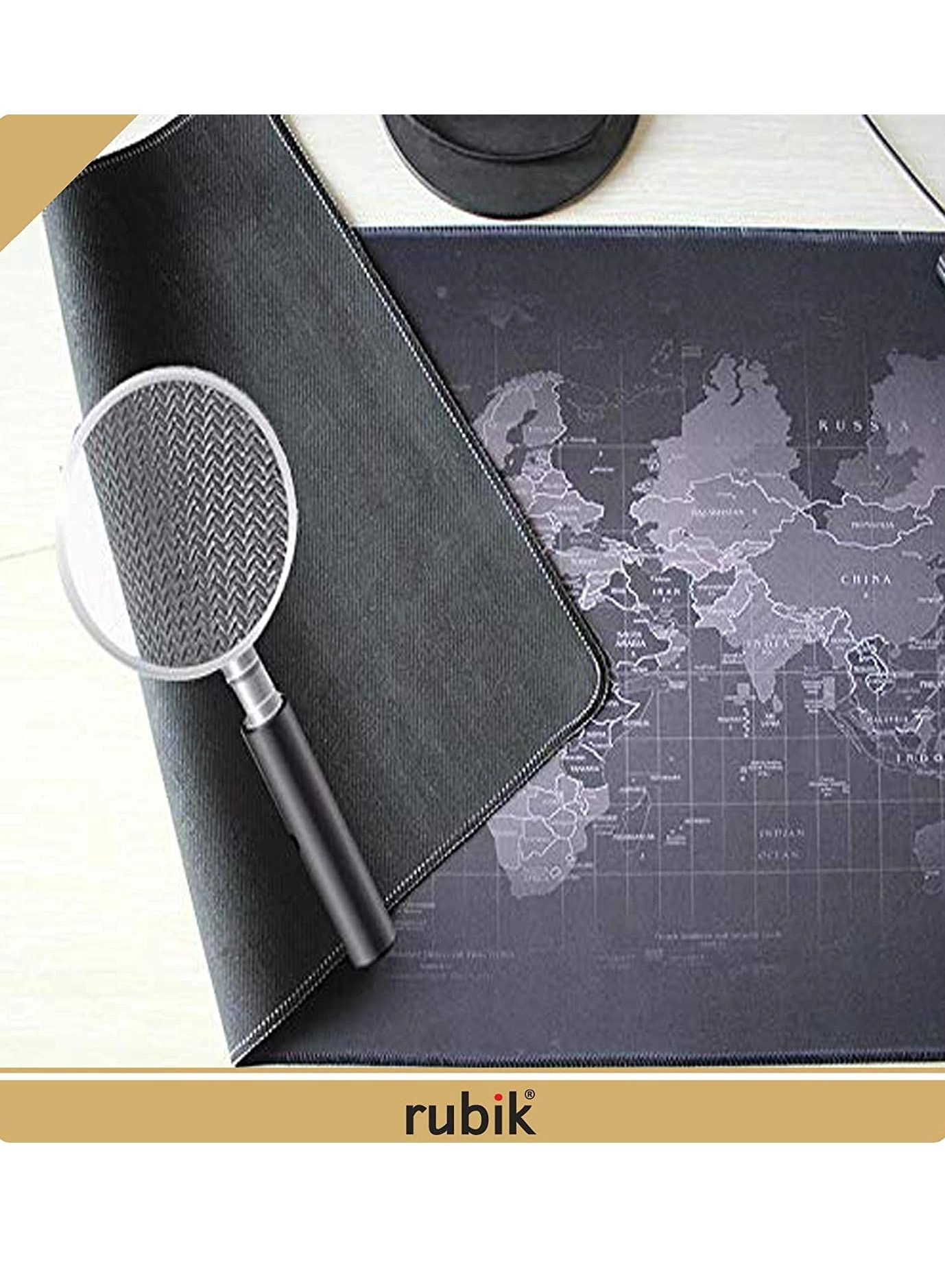 World Map XXL Rubber Gaming Mouse Pad - 90x40 cm