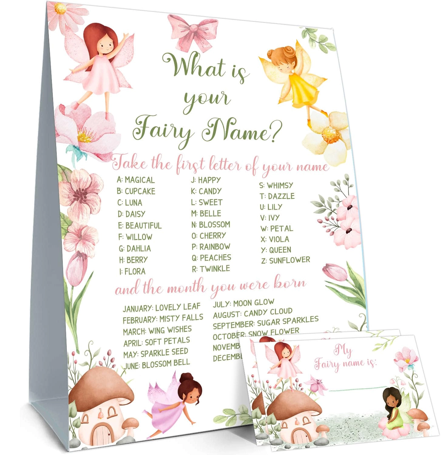 BirtDerr What's Your Fairy Name Game - 31.0 Count