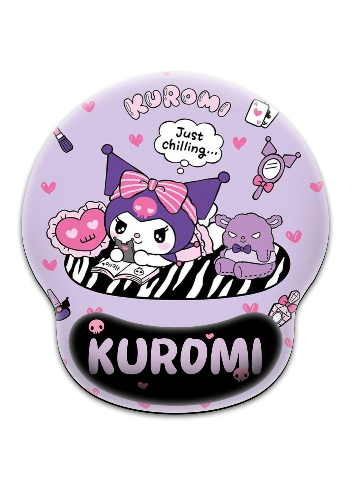 SYOSI Kawaii Rubber Ergonomic Mouse Pad - 25x23 cm