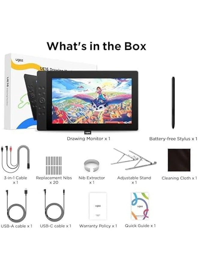 UE16 - 16,384 Levels of Pressure Sensitivity