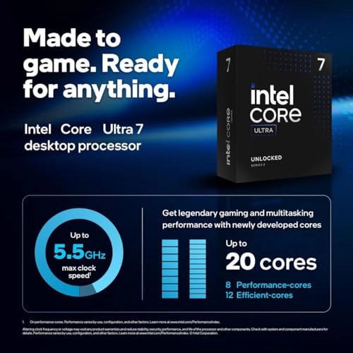 Core Ultra 7 265K - 20-Core 5.5GHz + MAG Z890 Tomahawk WiFi - LGA 1851 ATX