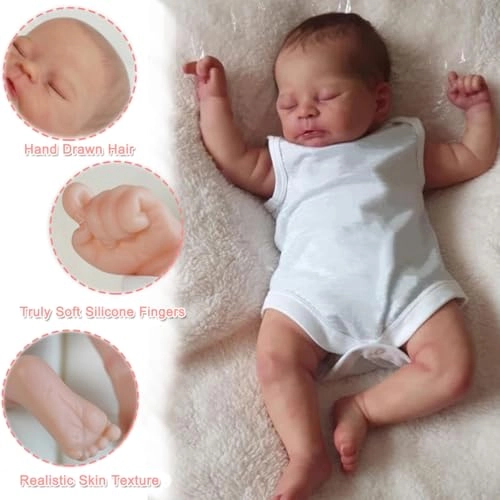 Reborn baby doll - 20 inches Closed eyes