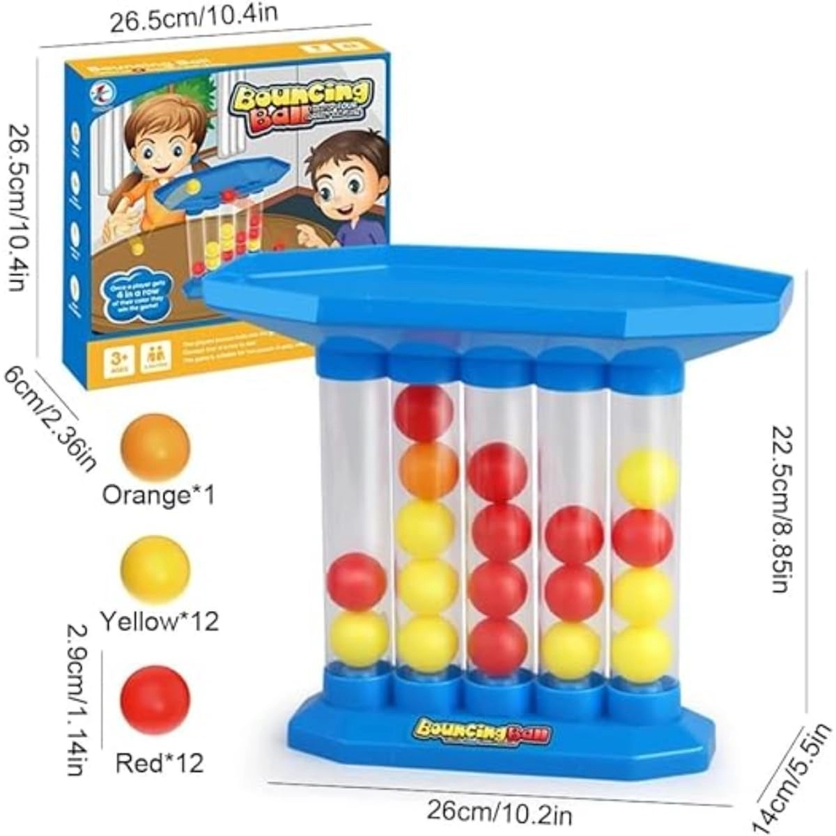 ZAMZIN Bounce Ball Game - Tabletop 4 in a Row