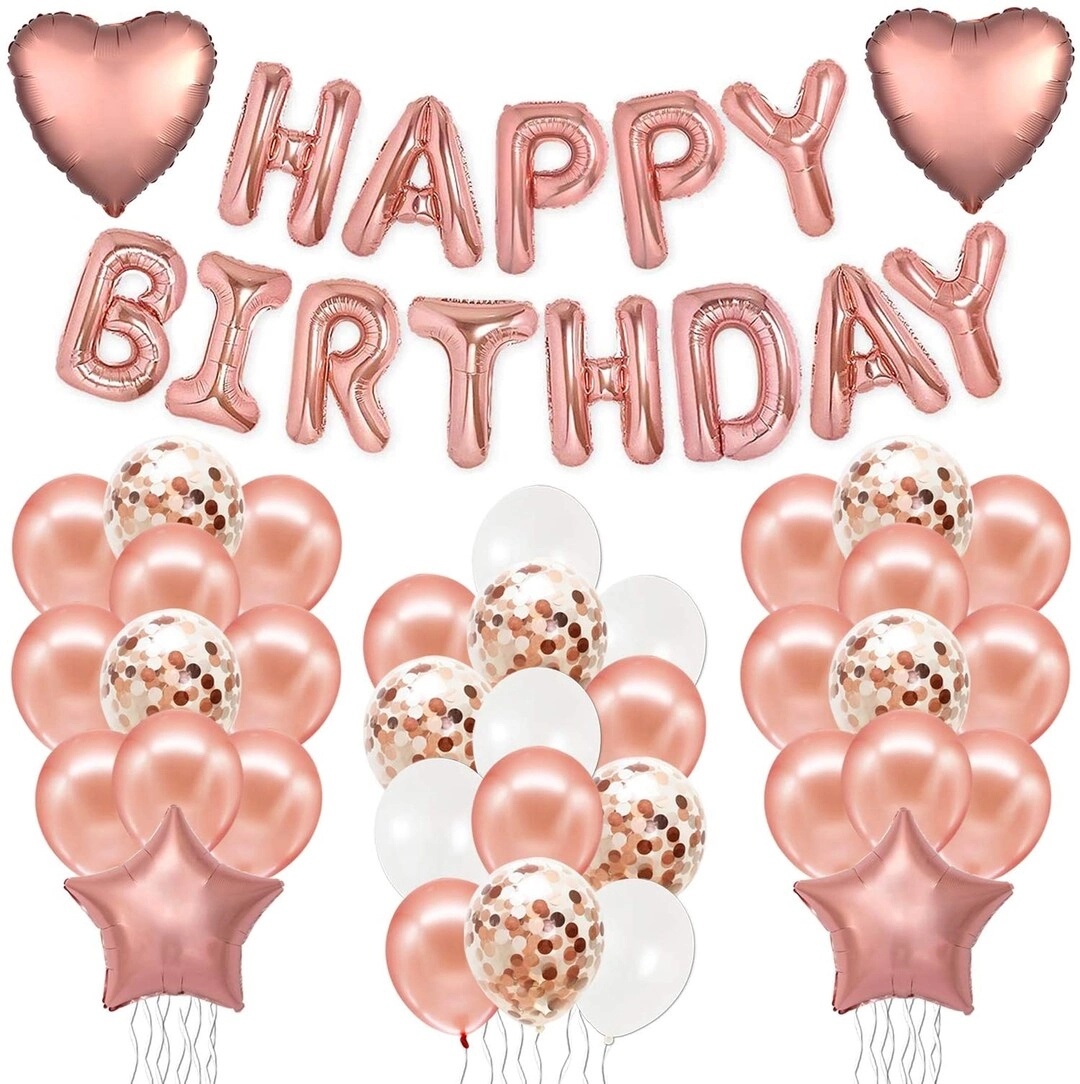 Party Time Trading LLC Foil Balloon Set - 39-Piece Birthday