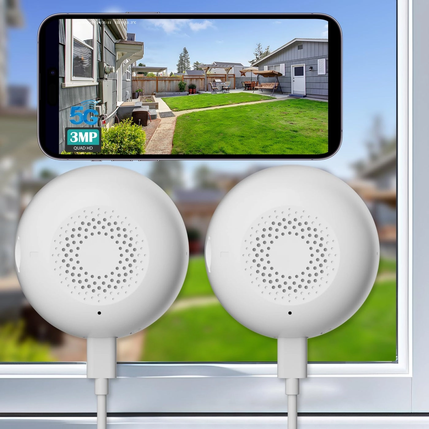 volmees Window Camera 2K Pack