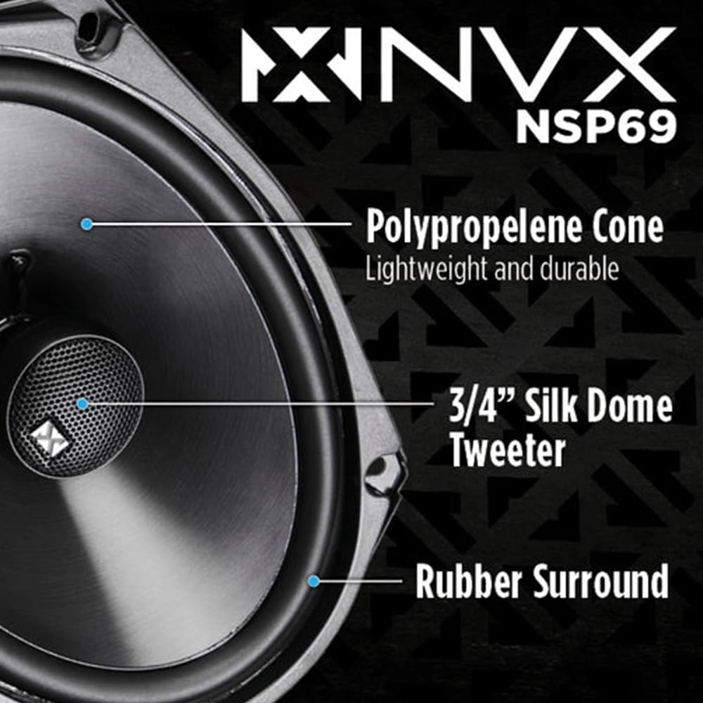 NSP69 - 6x9 2-Way Coaxial + 72-1002
