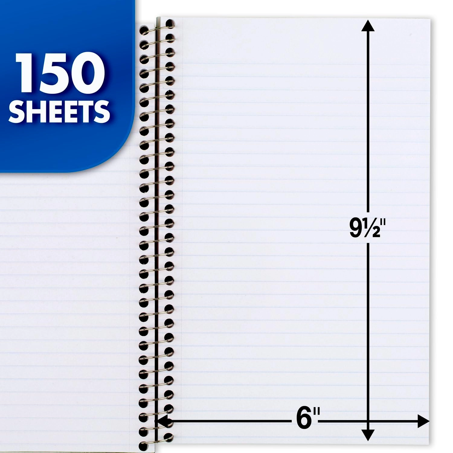 3 Subject Notebook Spiral - Lined 150 Sheets