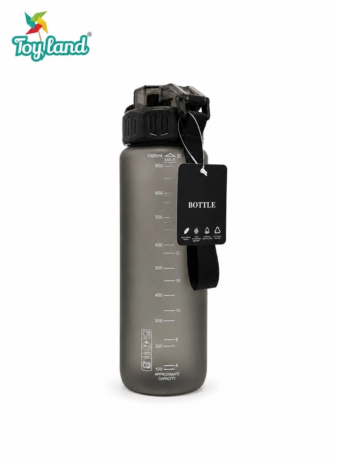 Sports Water Bottle - Flip-top Lid 1000 ml