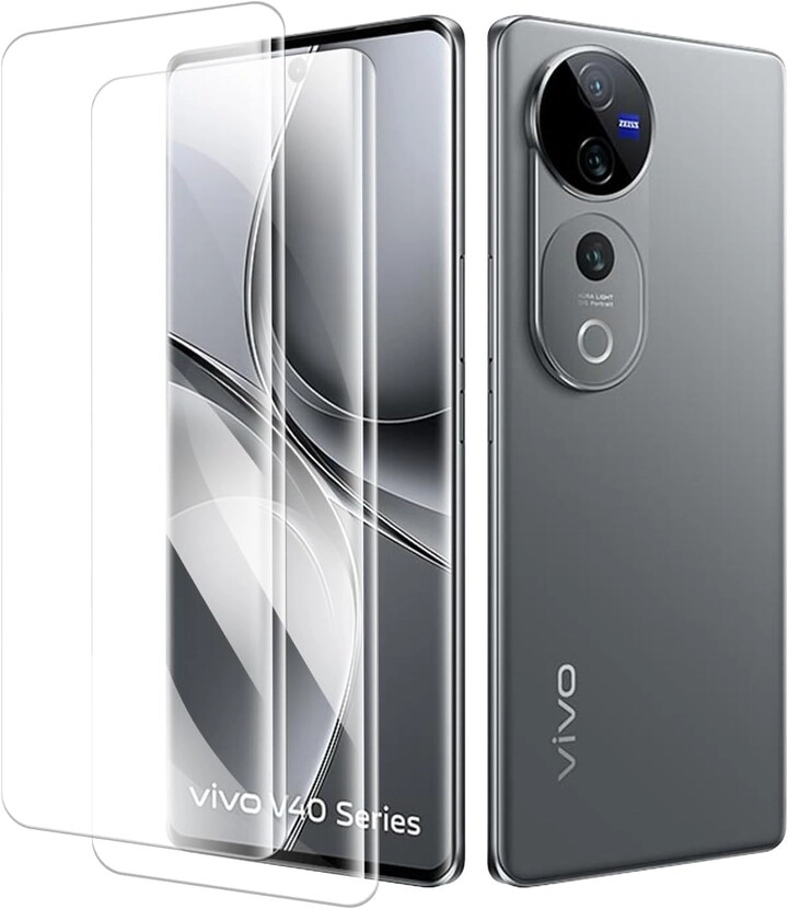 Muzz International HD Clear Tempered Glass Screen Protector for Vivo V40 / Vivo V40 Pro (2-Pack)