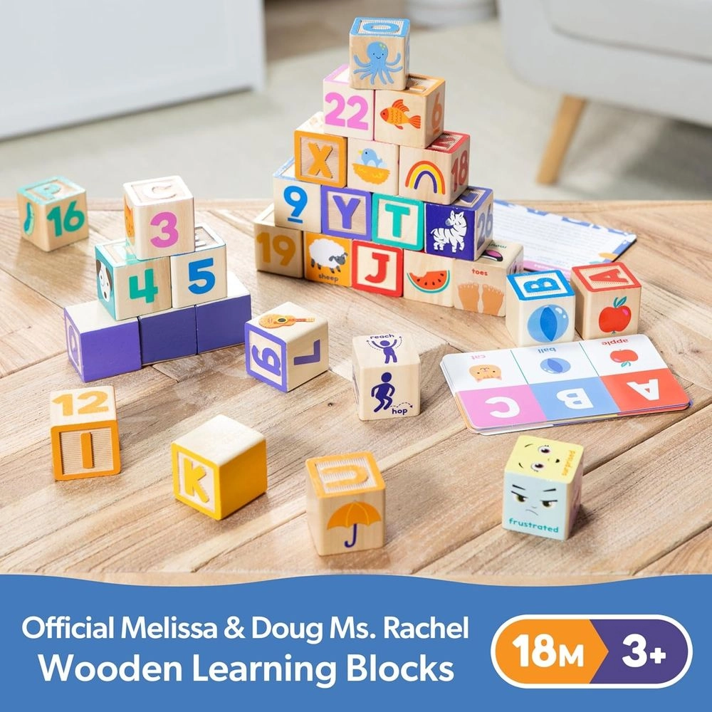 Ms. Rachel Blocks With Activity Cards - 30 pcs