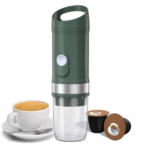 Portable Espresso Maker - 60-80ml ground coffee or capsules