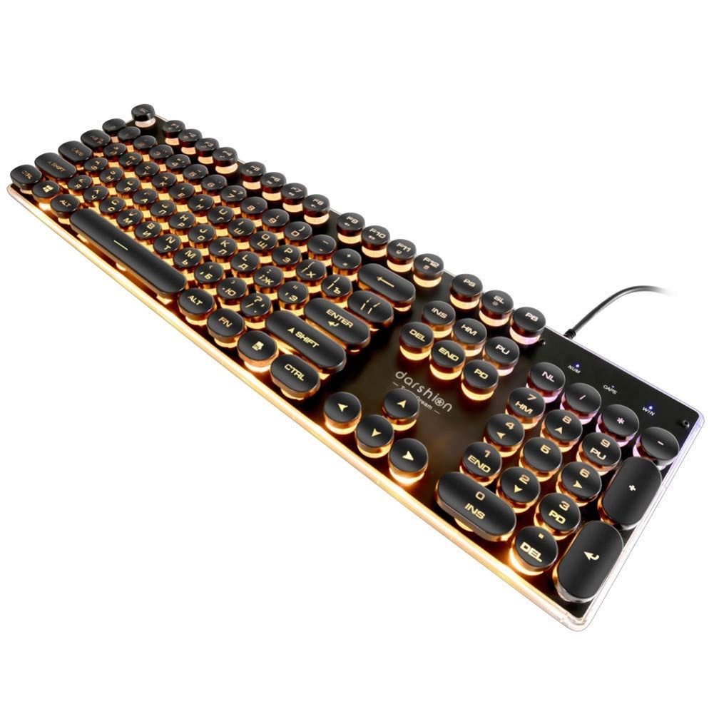 IEUDFO Steampunk Retro Gaming Keyboard - Wired