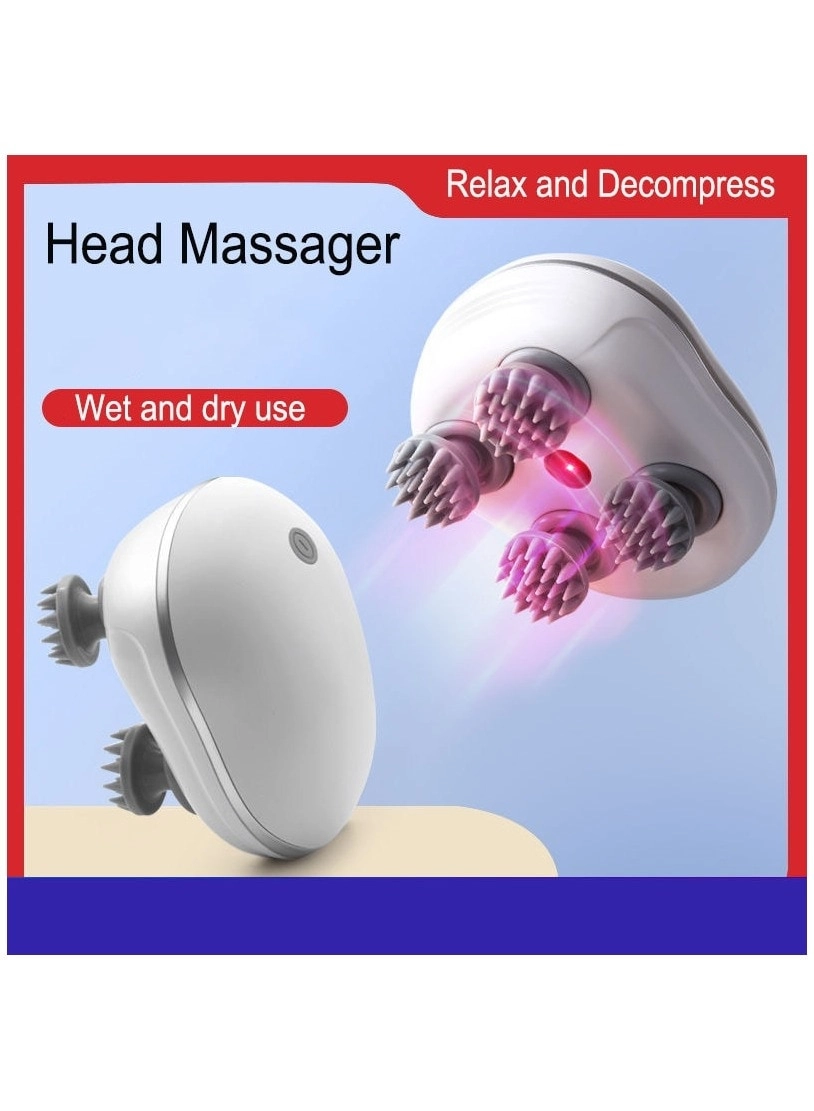 Vandelay Scalp Massager - Cordless 6 Massage Nodes Handheld