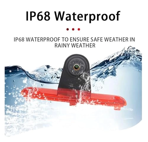 AHD 1080P Gold Lens Brake Light Rear View Reverse Camera - Night vision Wire 1080P