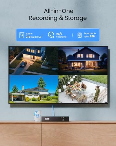 4K PoE Security Camera System - 8CH