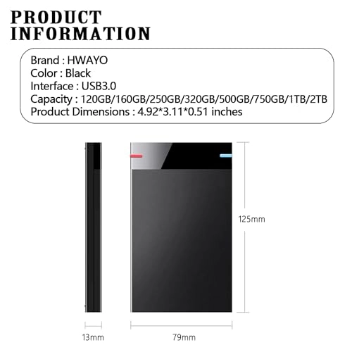 Ultra Slim - 1TB 2.5'' HDD