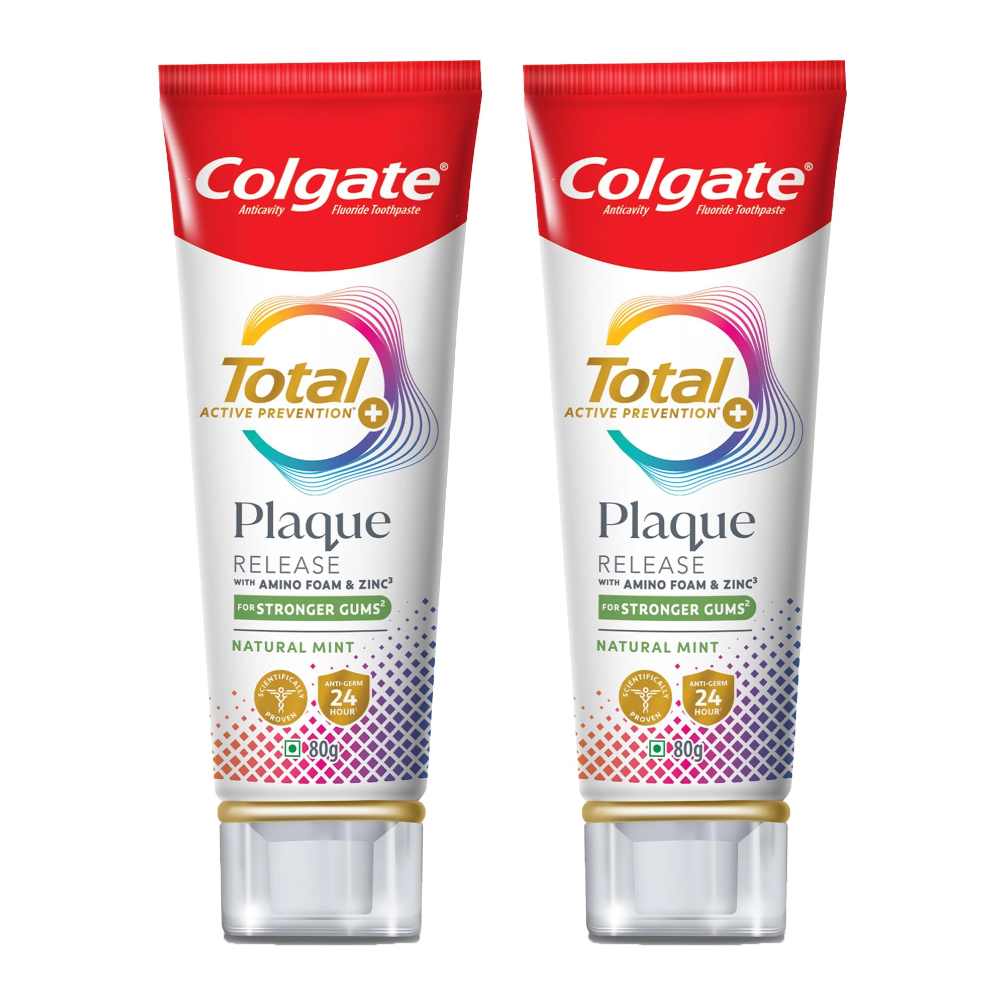 Colgate-Palmolive, Colgate-Palmolive (India) Ltd., Plot No- 154,158 & 160, Kundaim industrial Estate,Goa-403115.IN 16 M.L. No.M-316. (IN08) Total Plaque Release Unflavoured Toothpaste Adult 160g