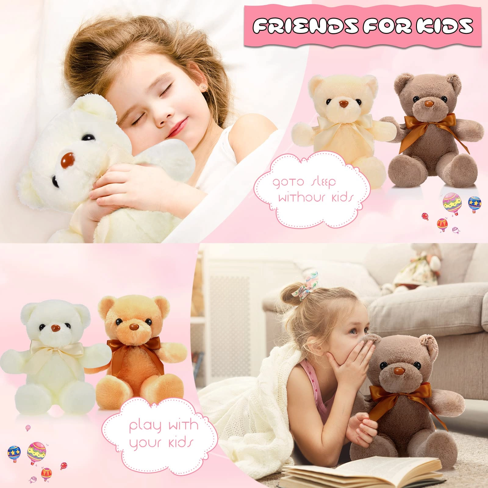 Teddy Bears - 10 Pcs 12 Inch