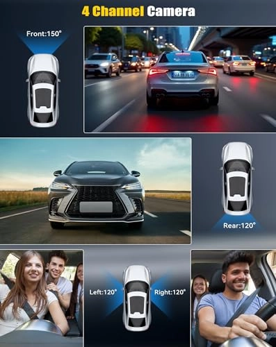 4 Channel Dash Cam - 1080P