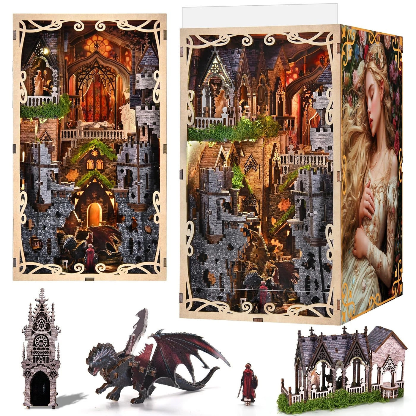 MiniCity Book Nook Kit - Sleeping Beauty 3D Miniature