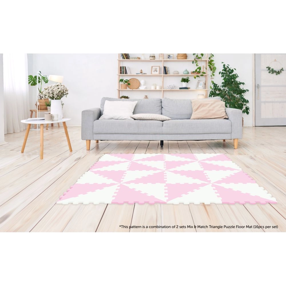 Triangle Puzzle Floor Mat - 10m+ 16Pcs