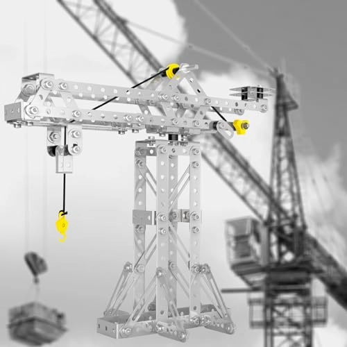 Tower Crane & Frame Crane & Windmill Model Set - 3-in-1 273 pcs