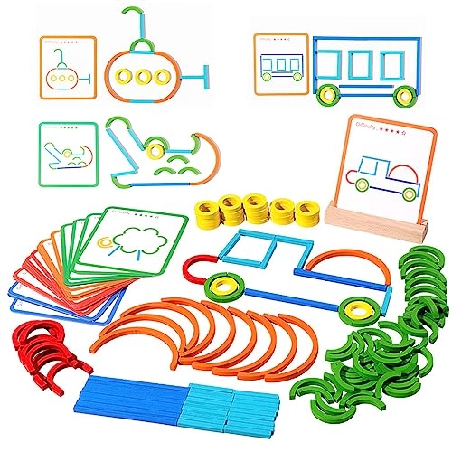 Construction Sticks & Rings Shape Puzzle, - 3 years and up 1 piece(s)