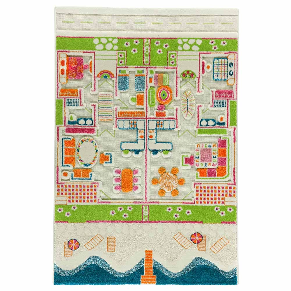 IVI Beach House Design Educational 3D Carpet Playmat - 18 months