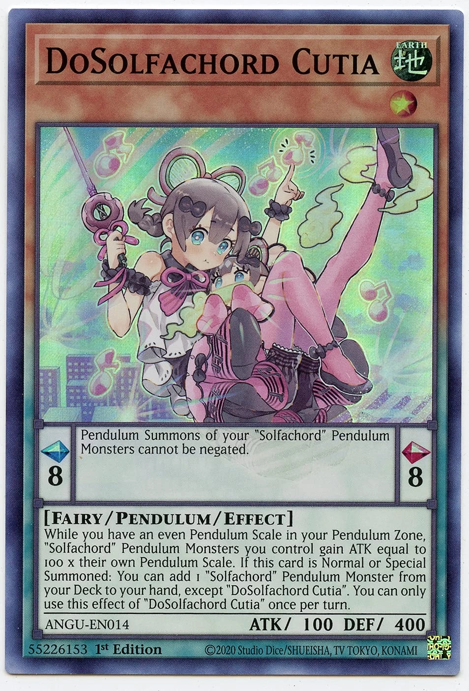 Yu-Gi-Oh! Anime DoSolfachord Cutia ANGU-EN014