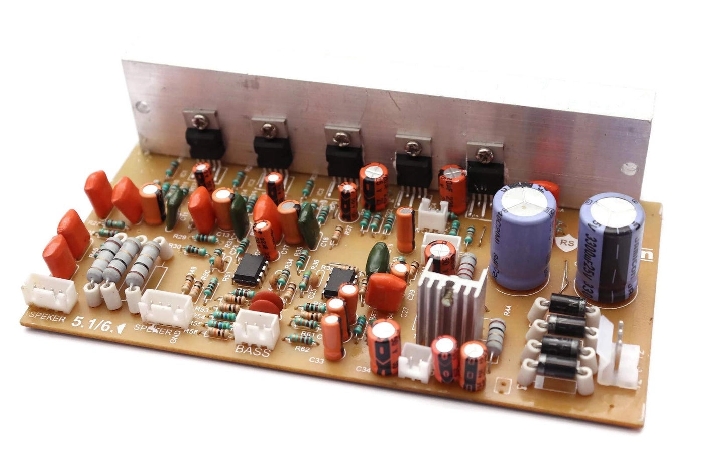 Electronicspices Stereo Home Theater Audio Amplifier Board - 5.1-6.1 150 Watt
