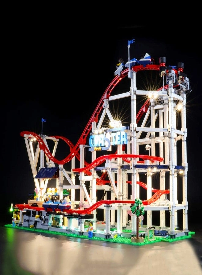 Led Lighting Kit for Roller Coaster - Compatible with 10261