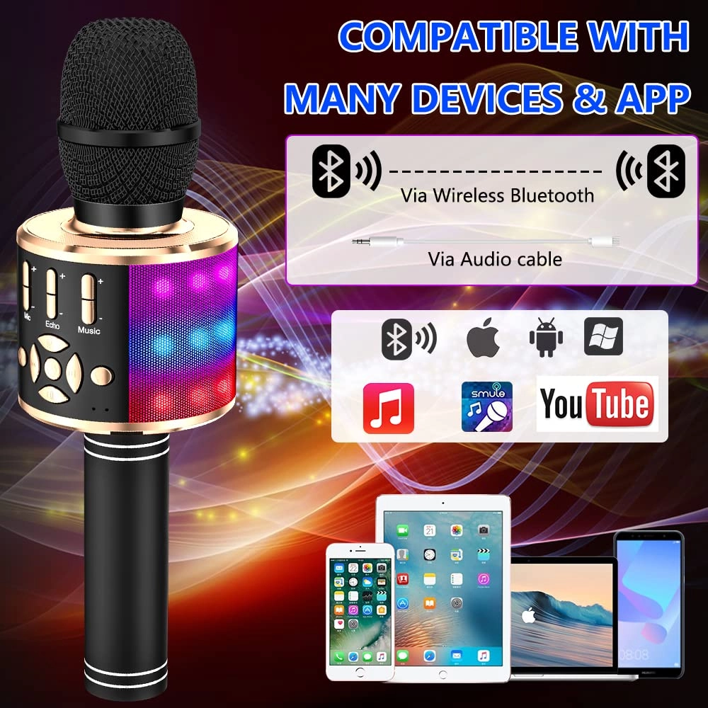 Karaoke Microphone - Handheld Bluetooth