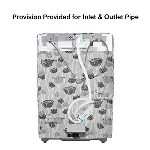 PVC Waterproof Front Load Washing Machine Cover - 5KG to 7.5KG Blue