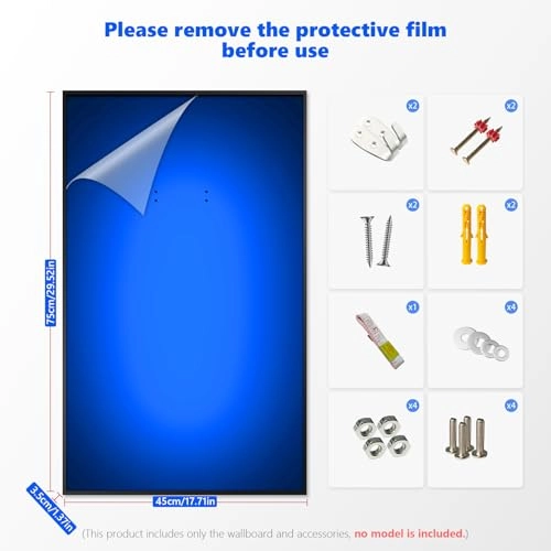 Display Wall Mount Compatible with Lego Technic 42206 F1 Race Car - 75 x 45 cm Aluminum