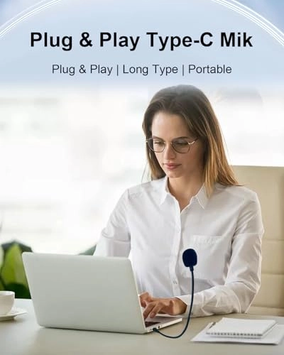 Type C Gooseneck USB Microphone